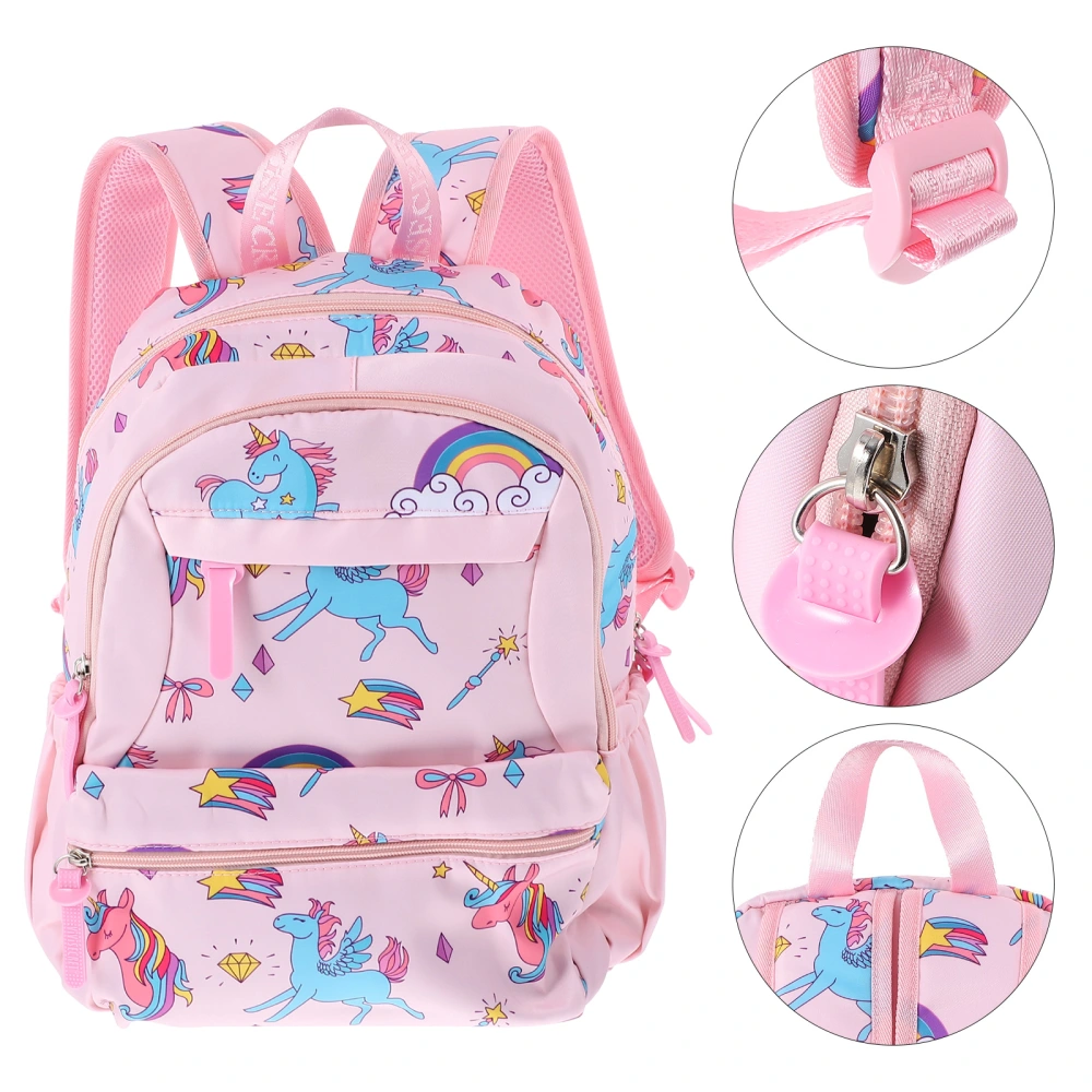 Large Capacity Children Backpack Cartoon Unicorn School Bag Breathable Bag