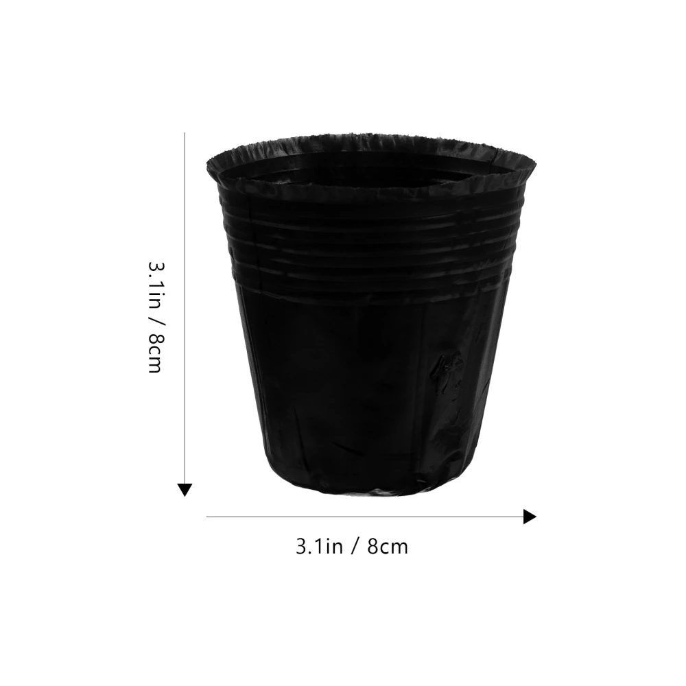 100pcs Simple Planting Bags Sturdy Nutrient Bags Practical Planting Cups