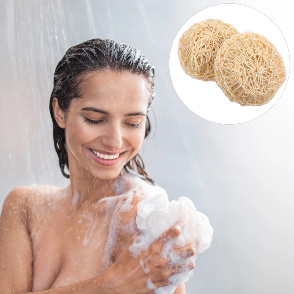 2pcs Household Bath Balls Massage Sisal Shower Balls Sisal Shower Scrubbers