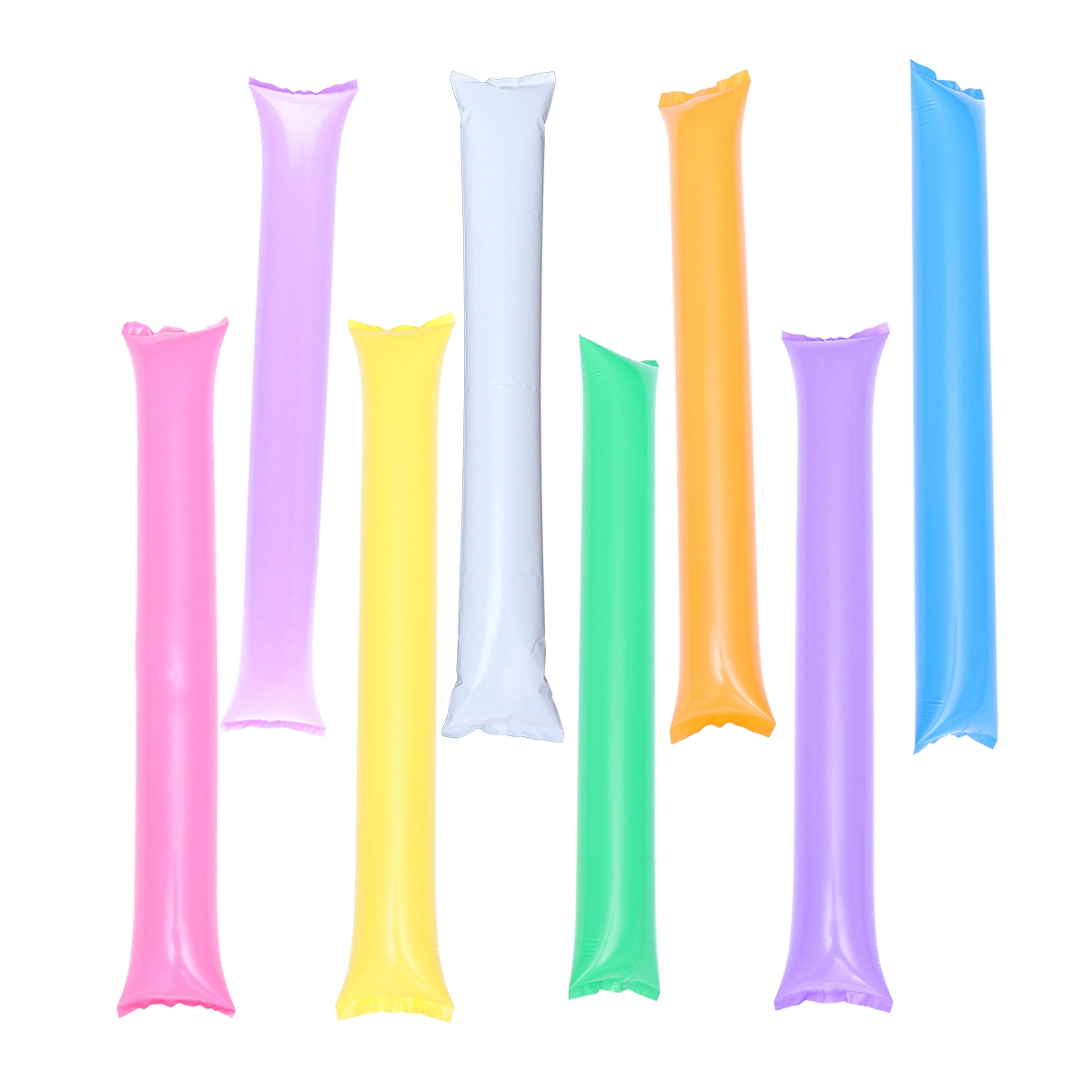 20pcs Bam Bam Thunder Inflatable Refueling Rod Cheering Stick Stuffed Club Cheer Refueling Bar Inflatable Noisemakers Stick for Contest