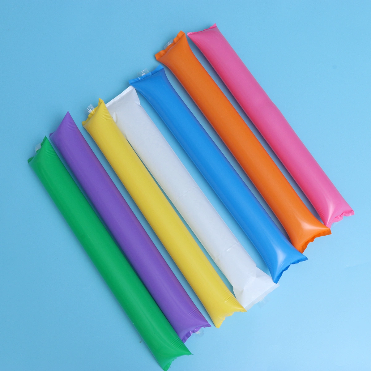 20pcs Bam Bam Thunder Inflatable Refueling Rod Cheering Stick Stuffed Club Cheer Refueling Bar Inflatable Noisemakers Stick for Contest