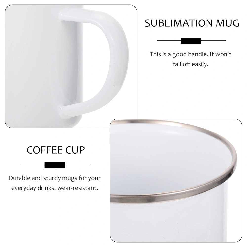 1pc Blank Sublimation Cup DIY Photo Stainless Steel Drinking Mug for Home Office