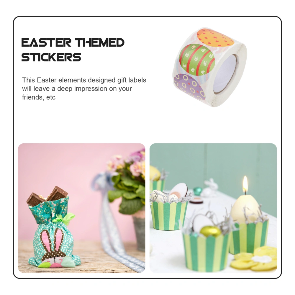 1 Roll of Easter Stickers Easter Egg Stickers Easter Decals Festival Gift Stickers