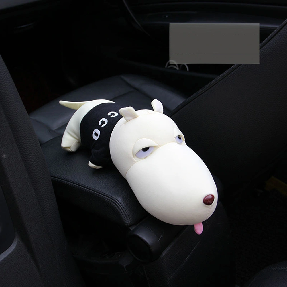 Cartoon Dog Plush Toys Car Deodorant Bamboo Charcoal Bag Purify Auto Air Freshener Lessen Radiation Indoor Decoration Toys (Black)
