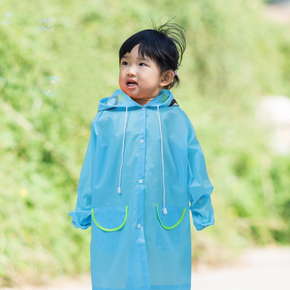 Big Hat Kids Raincoat Rain Coat Impermeable Capa Adorable Kids Rain