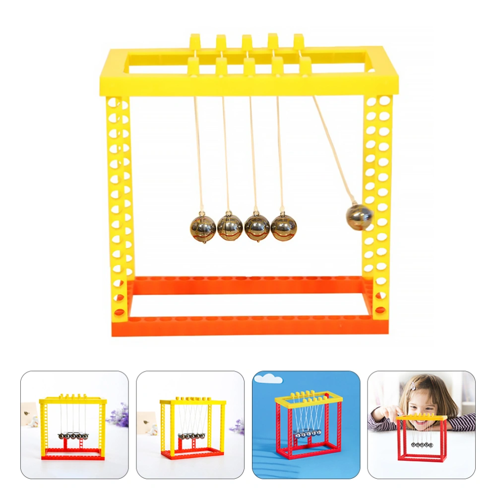 1 Set Newtons Cradle Balance Balls Toy Scientific Experiment Toy for Kids