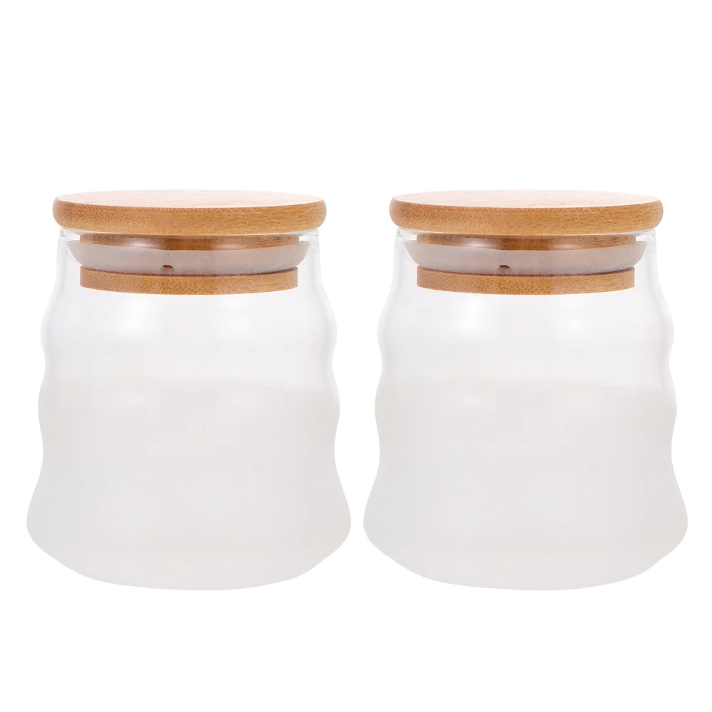 2 Pcs Household Cereals Pots Moisture-proof Storage Jars Simple Sealed Jars