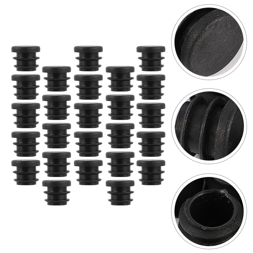 200pcs Round Plastic Cover Furniture Leg Plug Blanking End Caps Tube Bung