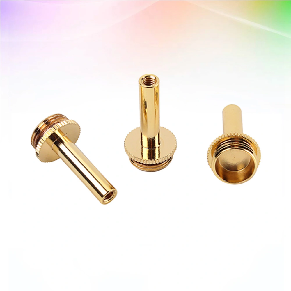 3 Pcs Trumpet Connecting Rod Piston Key Screw Piston Repair Tool for Trumpet Brass Instrument Accessory CB06 (Golden)