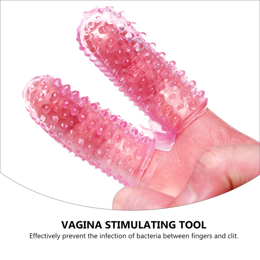 4 Pcs Flirting Finger Cover G Spot Massager Women Clitoris Stimulator Erotic Toy