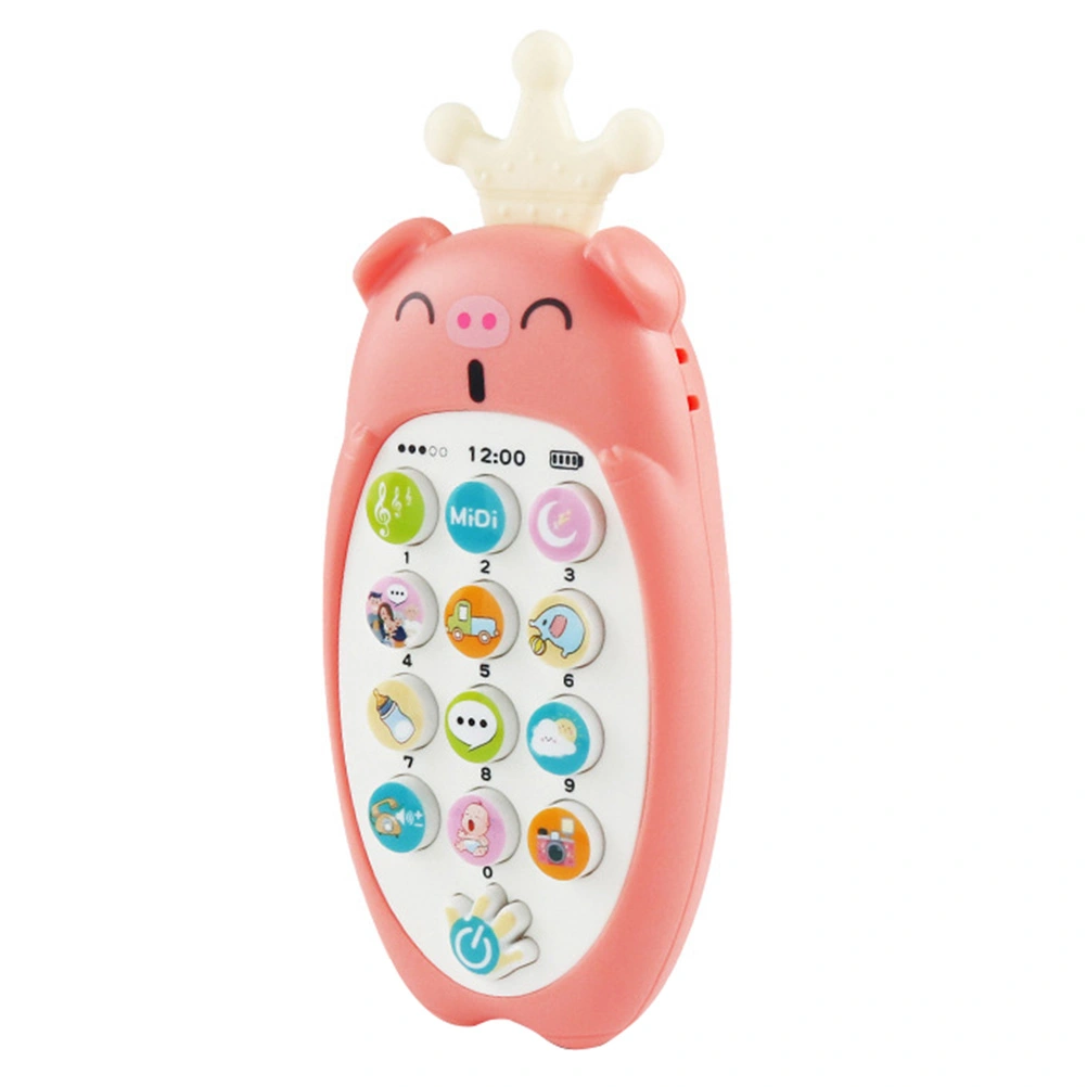 1pc Early Education Plaything Mobile Phone Toy Musical Phone Toy Cognitive Toy