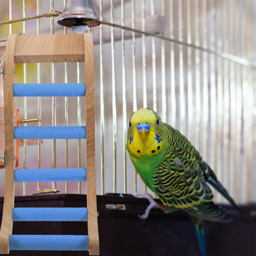 Budgerigar Climbing Ladder Toy Parrot Cage Ladder Claw Grinding Ladder Toy Bite-resistant Bird Ladder