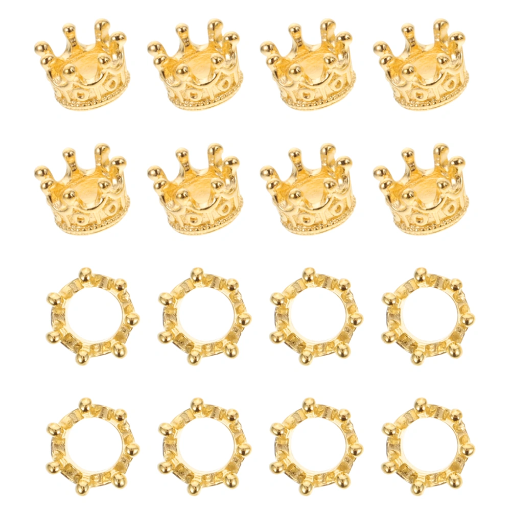 50 Pcs Crown Shape Pendant Jewelry Making Pendants Alloy DIY Charms Pendants