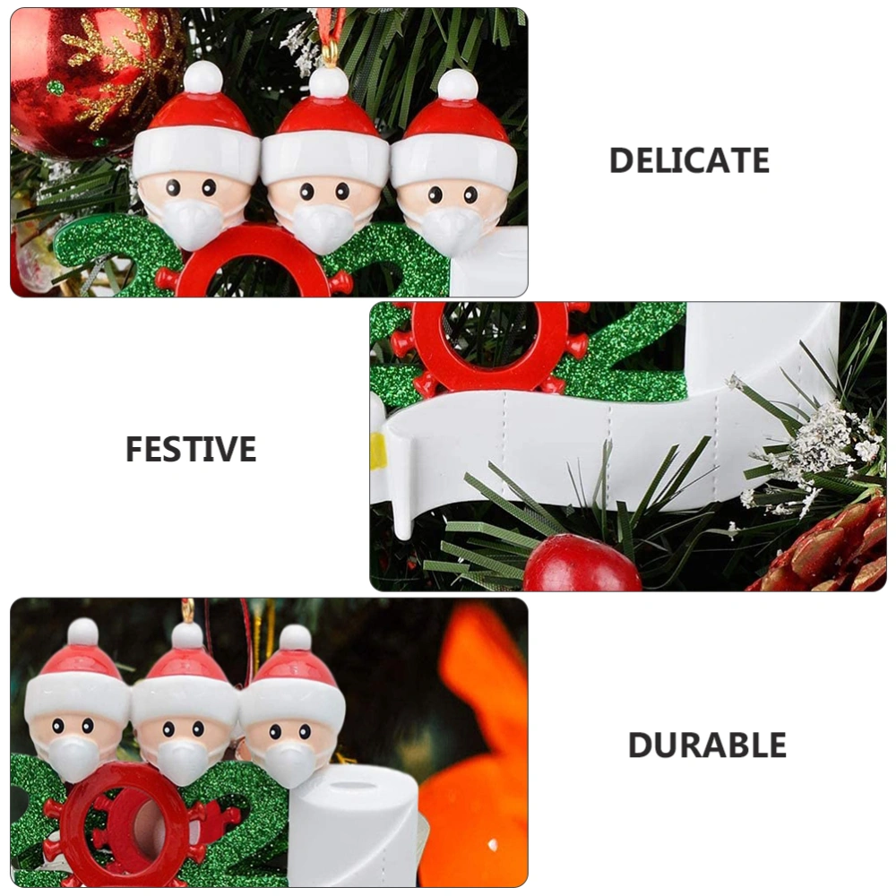 4Pcs Christmas Tree Hanging Pendants Household Hanging Pendant DIY Pendants