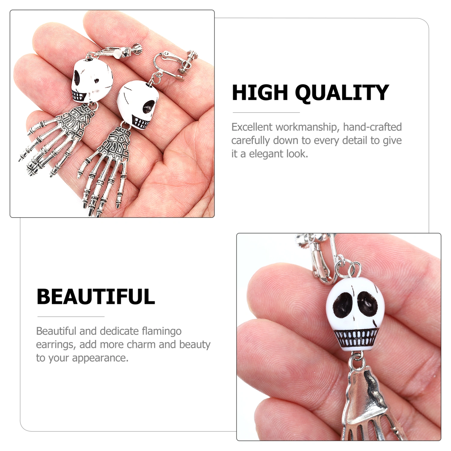 1 Pair Halloween Earrings Beautiful Drop Earrings Chic Halloween Jewelry