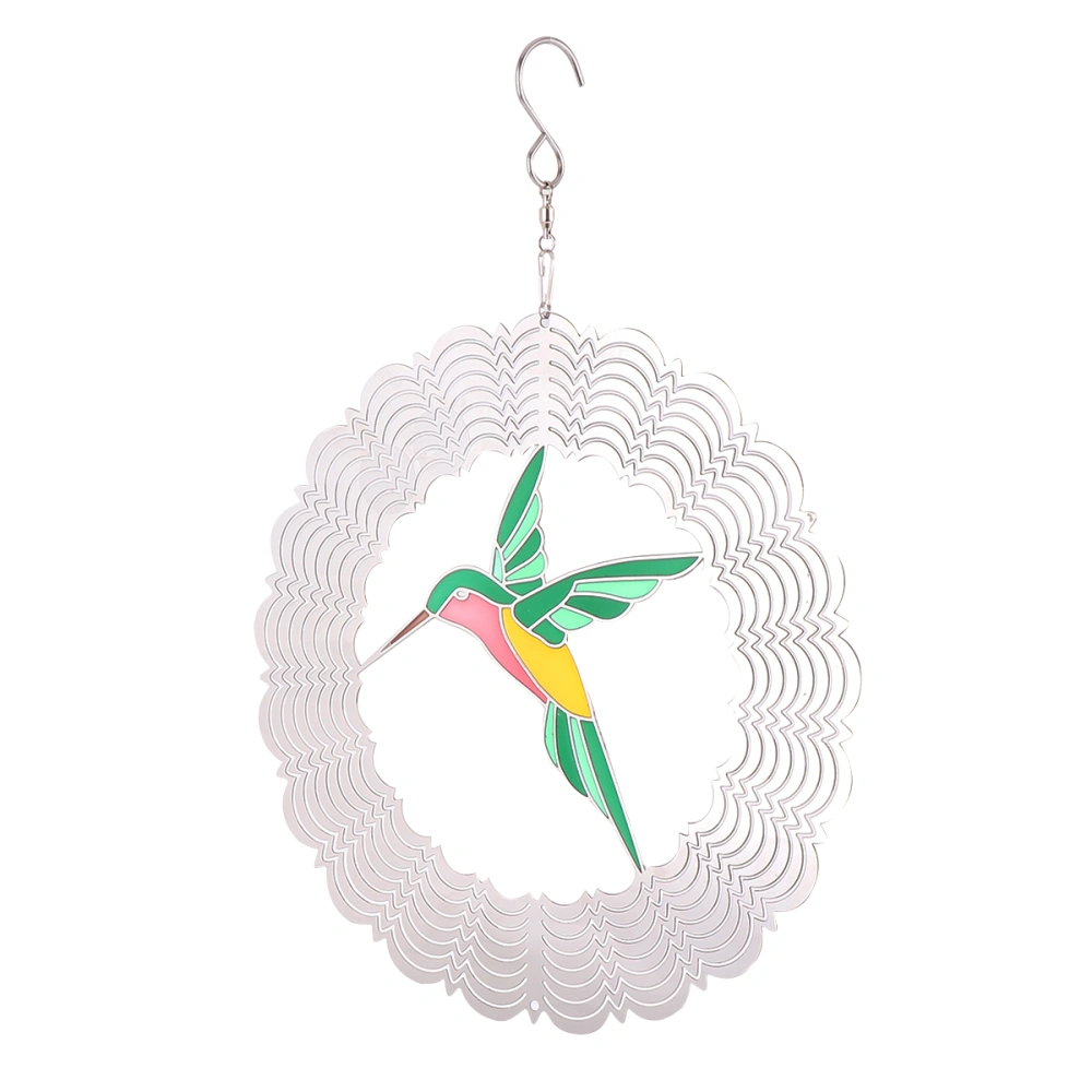 1PC Creative Wind 3D Metal Wind Chime Colorful Hanging Ornament