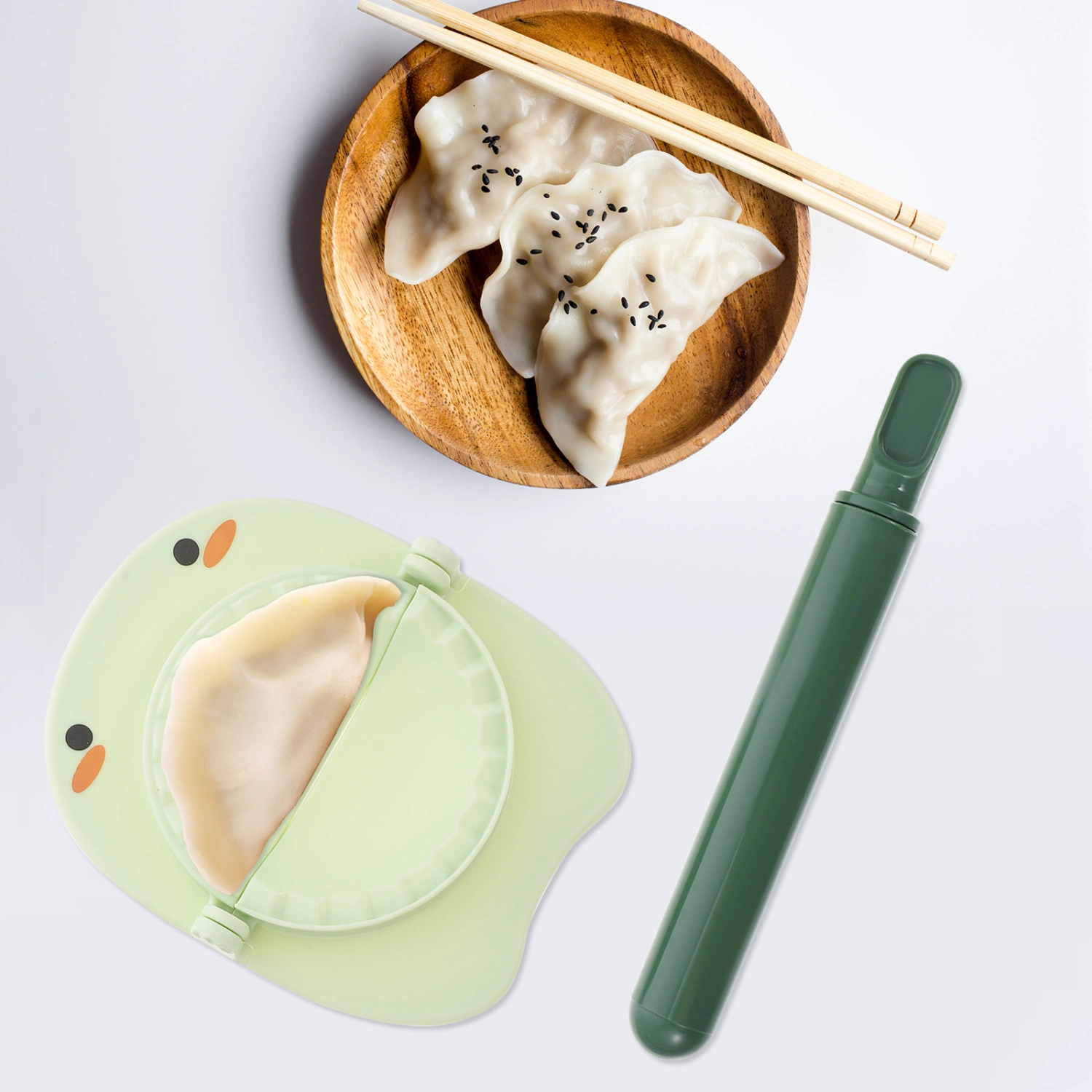 1 Set of Dumplings Maker Molds Dumplings Making Tools Restaurant Kitchen Gadget