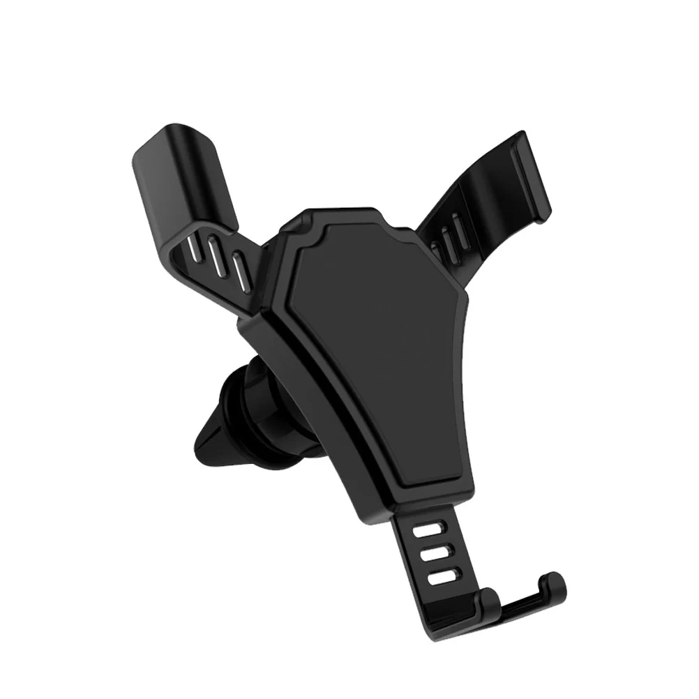 Gravity Car Phone Holder Car Air Outlet Mount Mobile Phone Holder Cell Stand Support (Black)