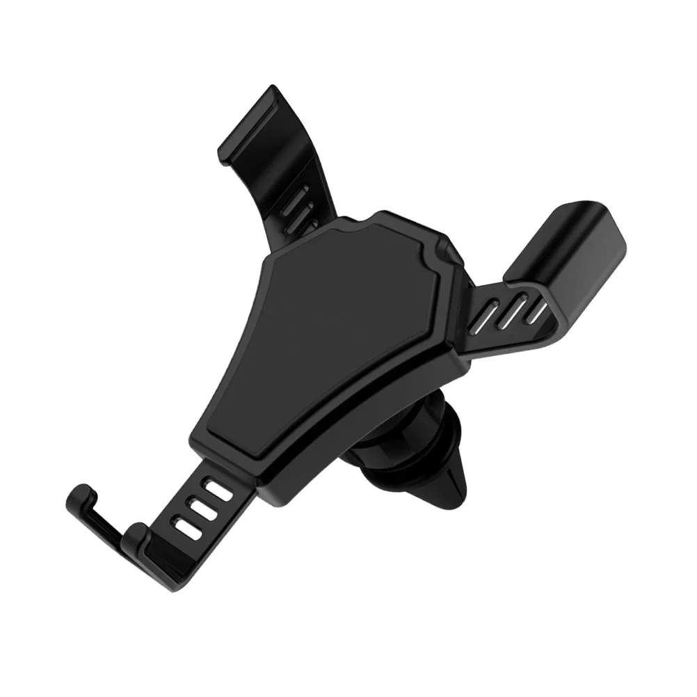 Gravity Car Phone Holder Car Air Outlet Mount Mobile Phone Holder Cell Stand Support (Black)