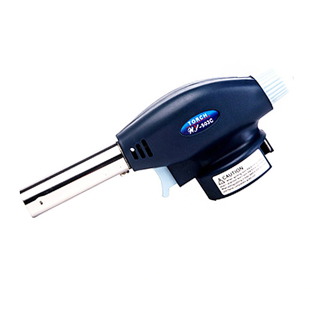 Professional Portative Butane Torch Refillable Culinary Torch Flame Torch Burner Welding Solder For Cooking (Navy)