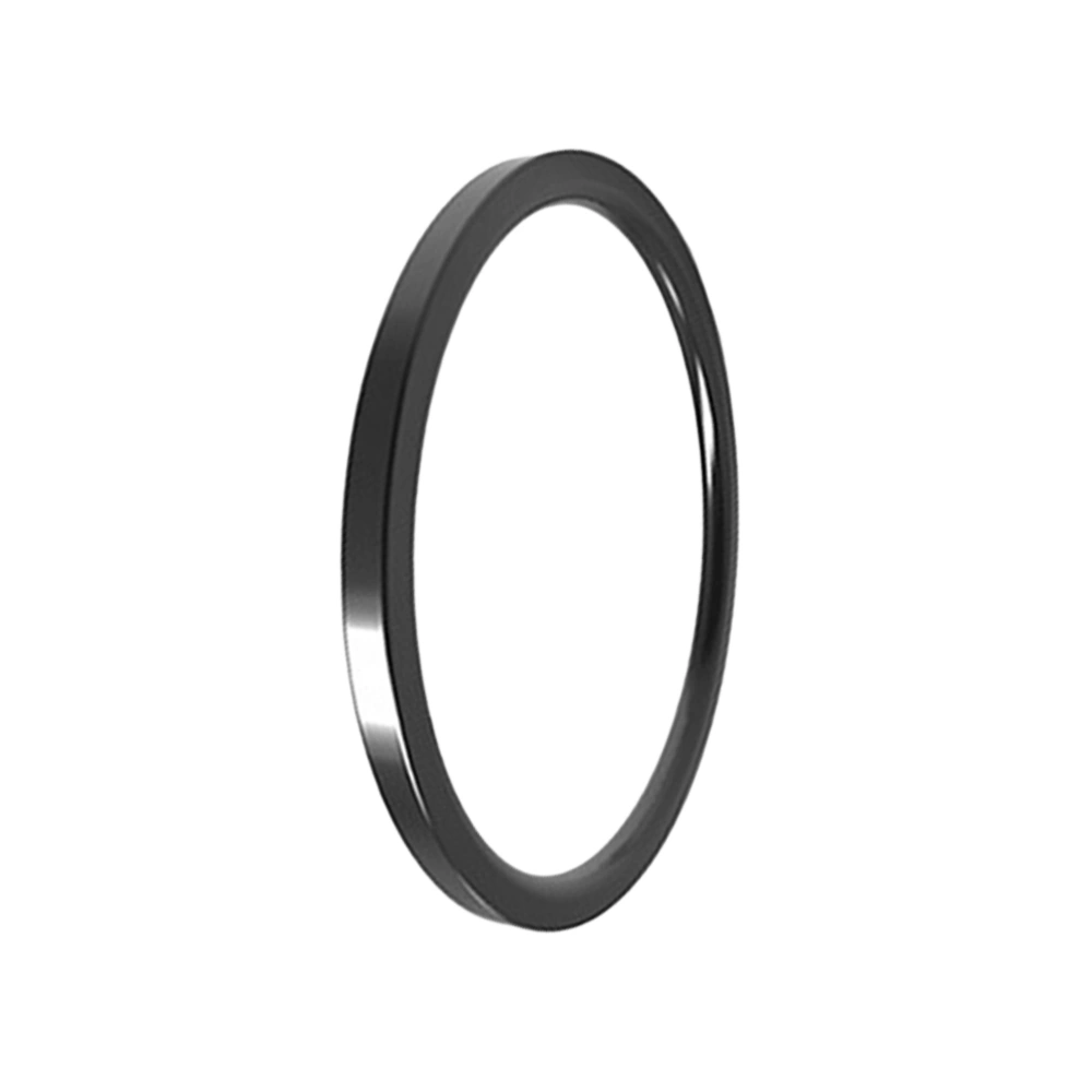 Simple Titanium Steel Ring Exquisite Finger Ring Couples Rings for Woman Man Decoration (Black US Size 10)