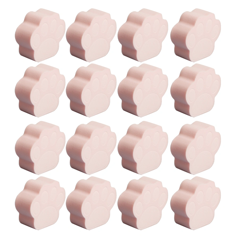 16pcs Powder Puff Cat Claw Shape Makeup Puff Wet and Dry Use Makeup Sponge