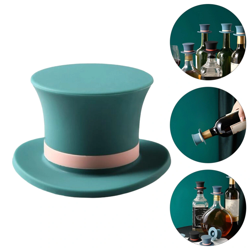 2 Pcs Silicone Hat Shape Wine Bottle Plug Wine Bottle Sealing Stoppers