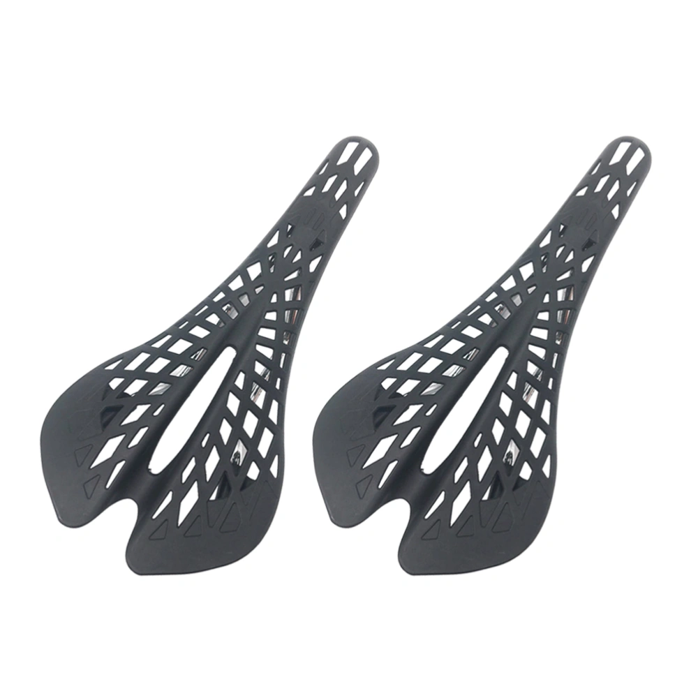 2pcs Creative Spider Web Saddle Hollow Seat for Man Woman Male (Black)