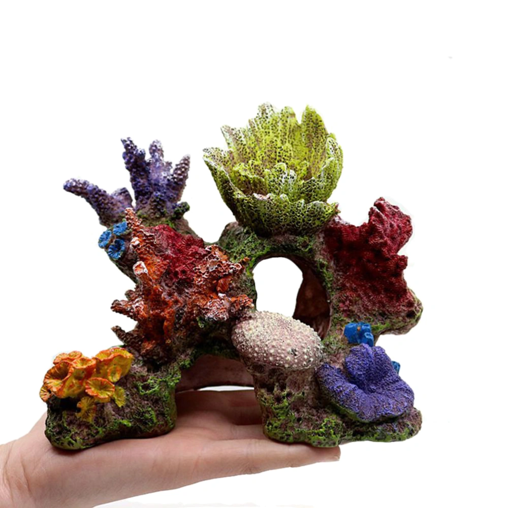 1 Pc Simulative Rockery Mountain View Coral Reef Landscape Fish Tank Ornament for Fish Tank Aquarium