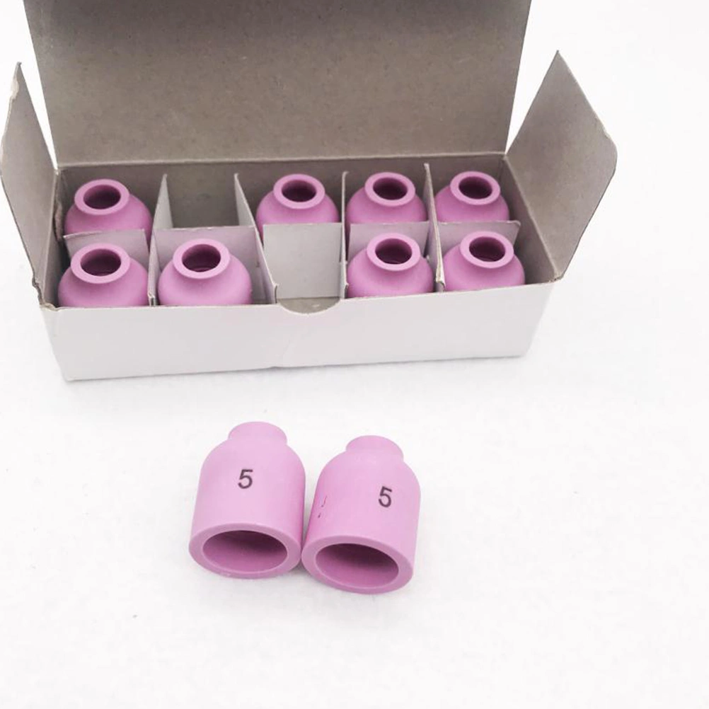 10Pcs 53N59 Tig Welding Nozzles Ceramic Welding Torch Covers Compatible for 45V Series 17CB20G Series 17GL Series