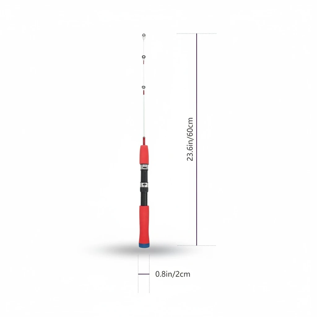 1Pc Portable Fishing Rod Outdoor Lure Fishing Rod Adjustable Fishing Accessory