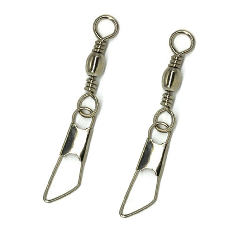 50Pcs Fishing Rolling Swivels Fishing Hook Connector Tackle Fishing Rolling Rings