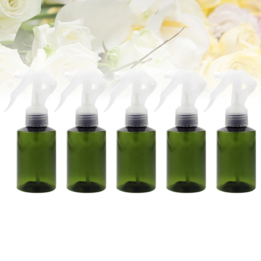 5pcs 150ml Spray Bottle with Convenient Trigger One-Hand Pressure Sprayer Fine Mist Sprayer Set(Green)