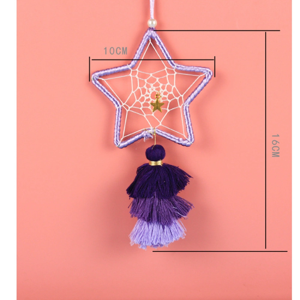 Catch Dream Net DIY Home Decoration Pendant Tassel Accessories Creative Wall Ornaments Dream Catcher for Decor (Romdom Color)