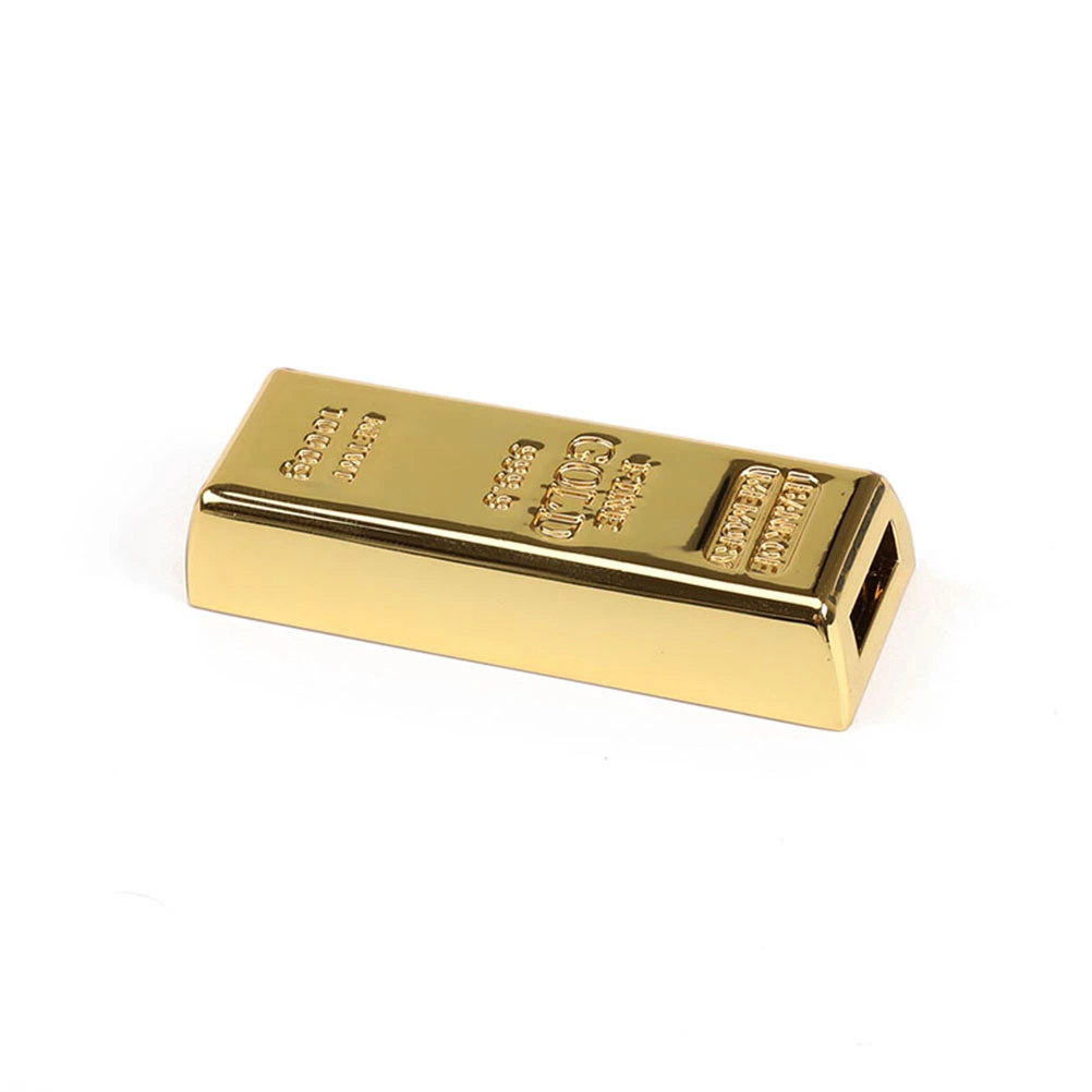 8GB USB2.0 Gold Bar Shape Flash Drive Pendrive High Data Storage USB Disk for PC
