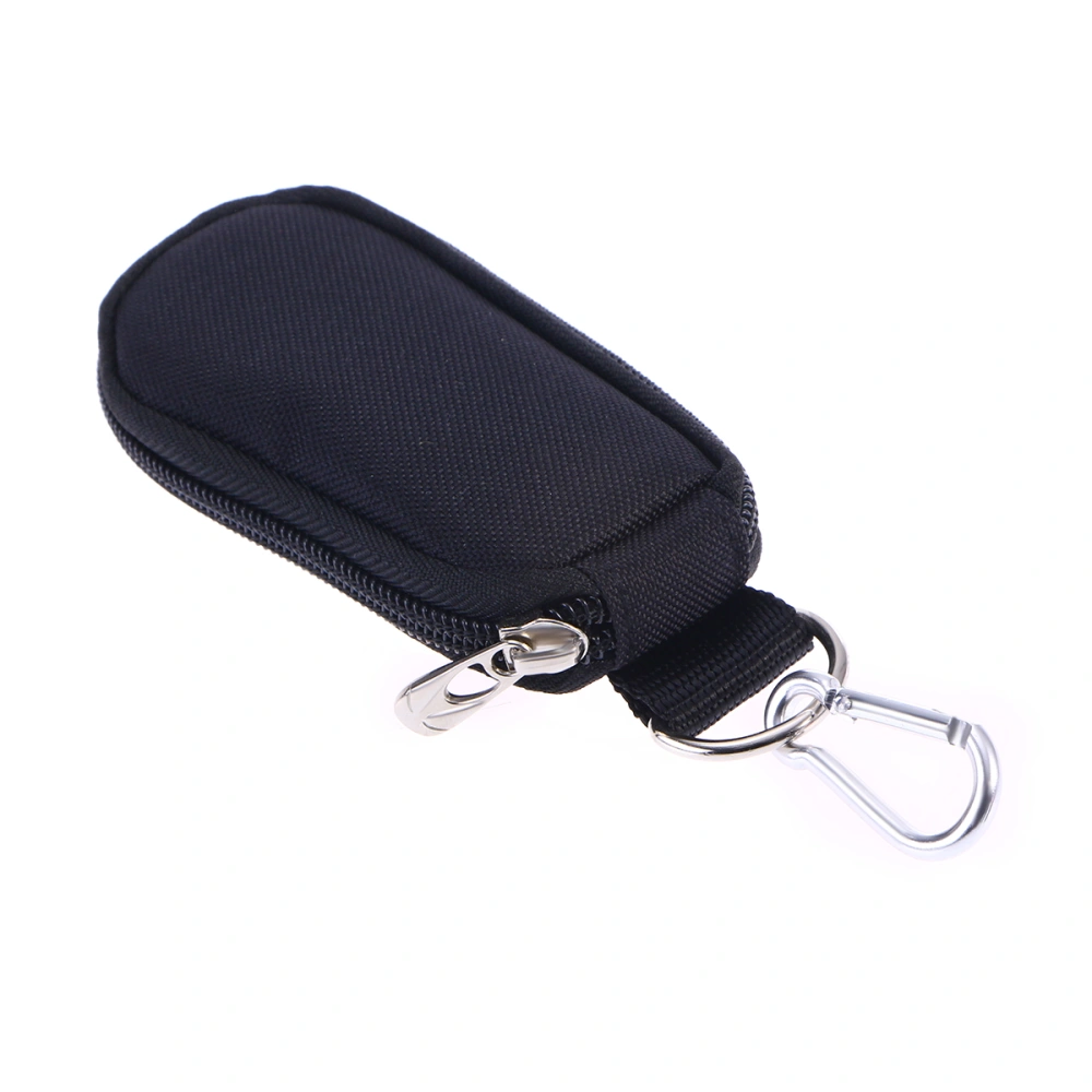 Bottle Essential Oil Carrying and Key Case Oil Cases for Oil Portable Handle Bag for Travel and Home Sturdy Zippers Holds 2ml Essential Oil Bottle (Black)