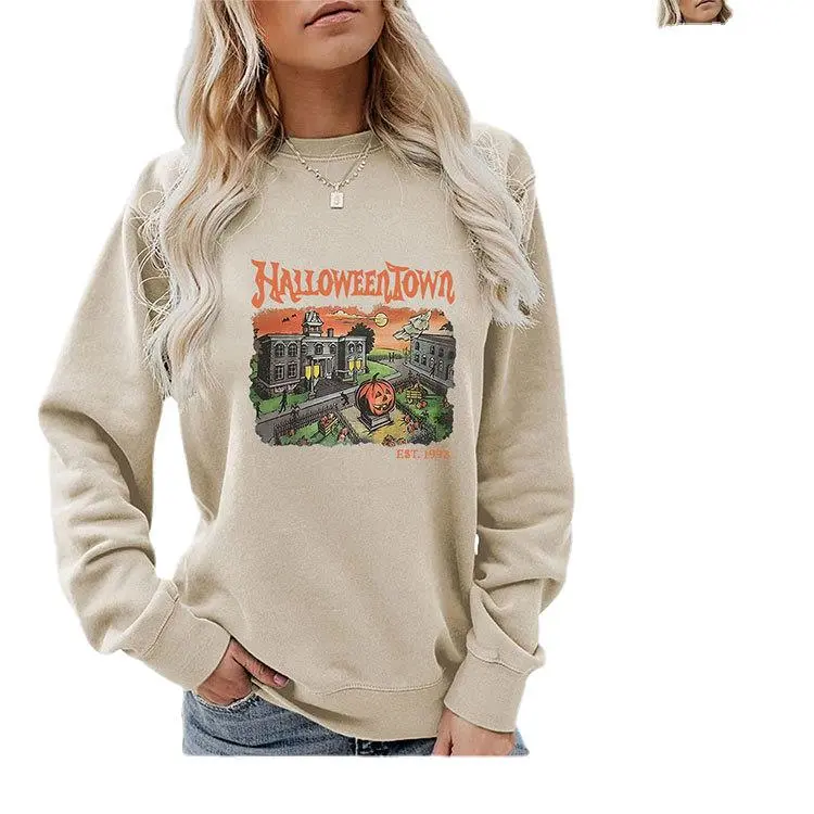 Halloweentown Fun Printing Women's Sweater
