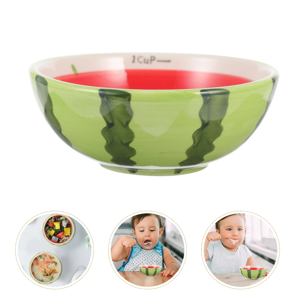 1pc Cartoon Fruit Design Bowl Food Bowl Ceramic Salad Fruit Bowl Kids Bowl