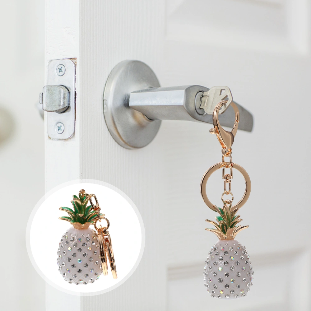 1pc Creative Pineapple Key Chain Pendant Bag Keys Hanging Keychain Decoration