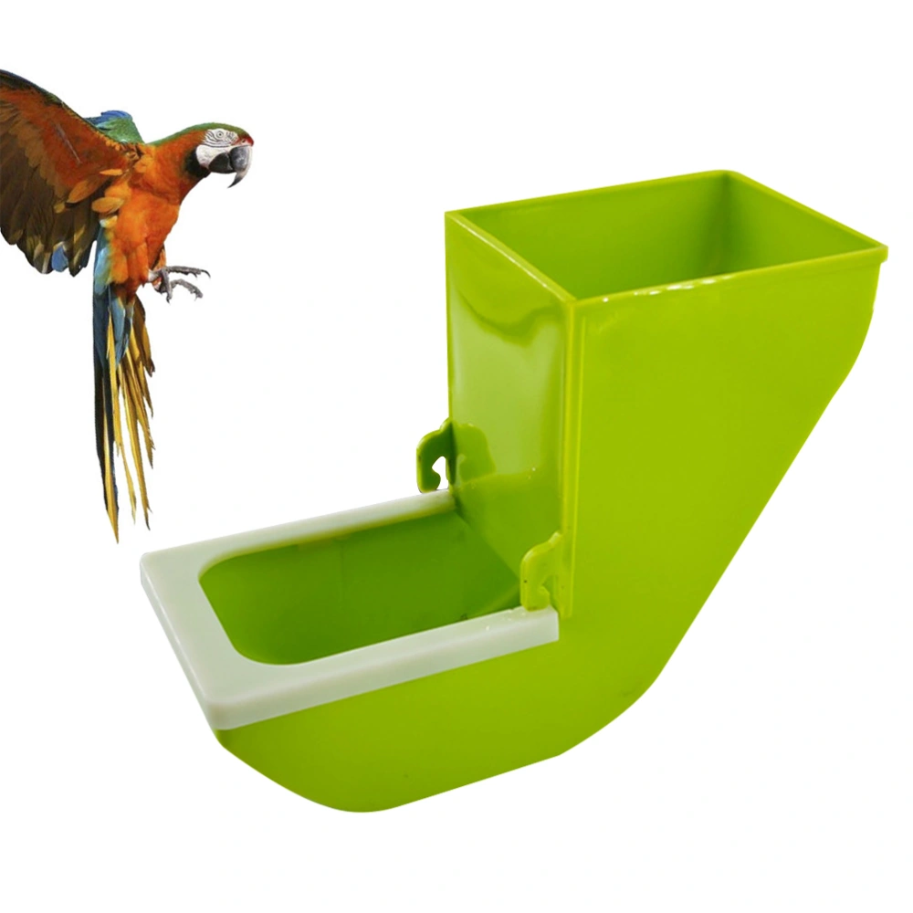 2PCS Parrot Feeding Case Food Water Bowl Hanging Feeding Cup Feeder Parrot Cage Accessory