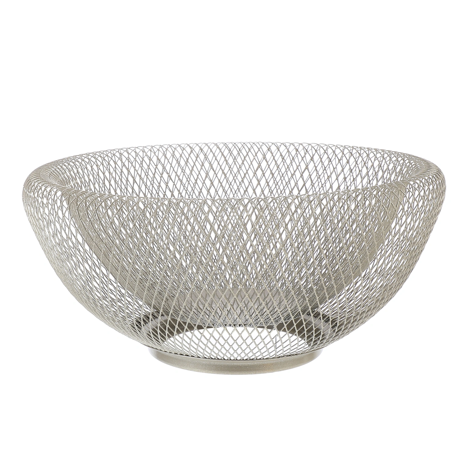 1 Pc Picnic Fruit Basket Durable Food Basket Sundry Storage Basket (Silver)
