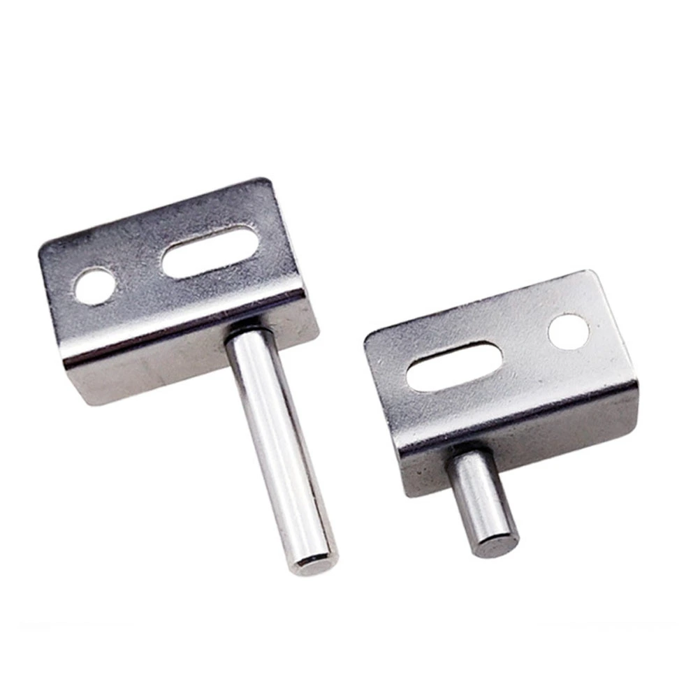 10pcs Corner Hinges Door Hinge Heavy Duty Pivot Hinge for Wood Doors (Silver Short Style)