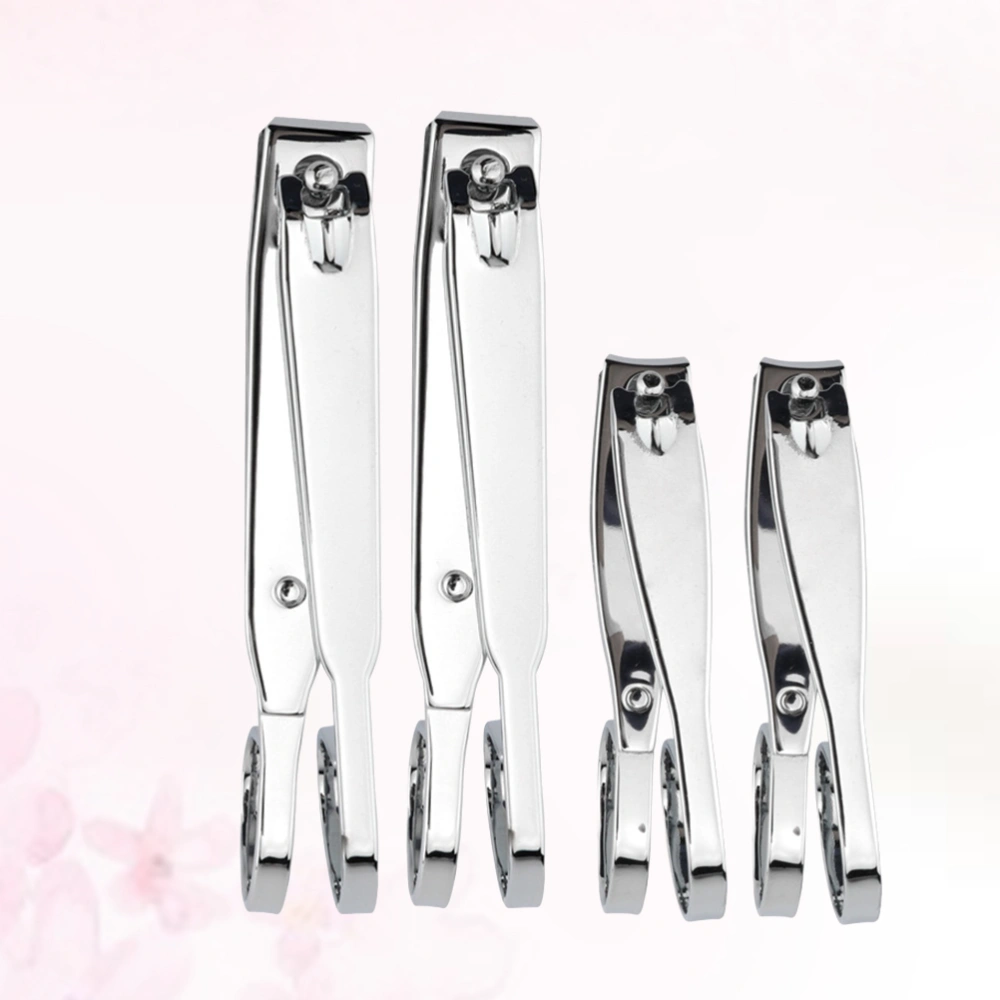 4pcs Portable Nail Clippers Creative Manicure Clipper Carbon Steel Nail Trimmers for Home Outdoor