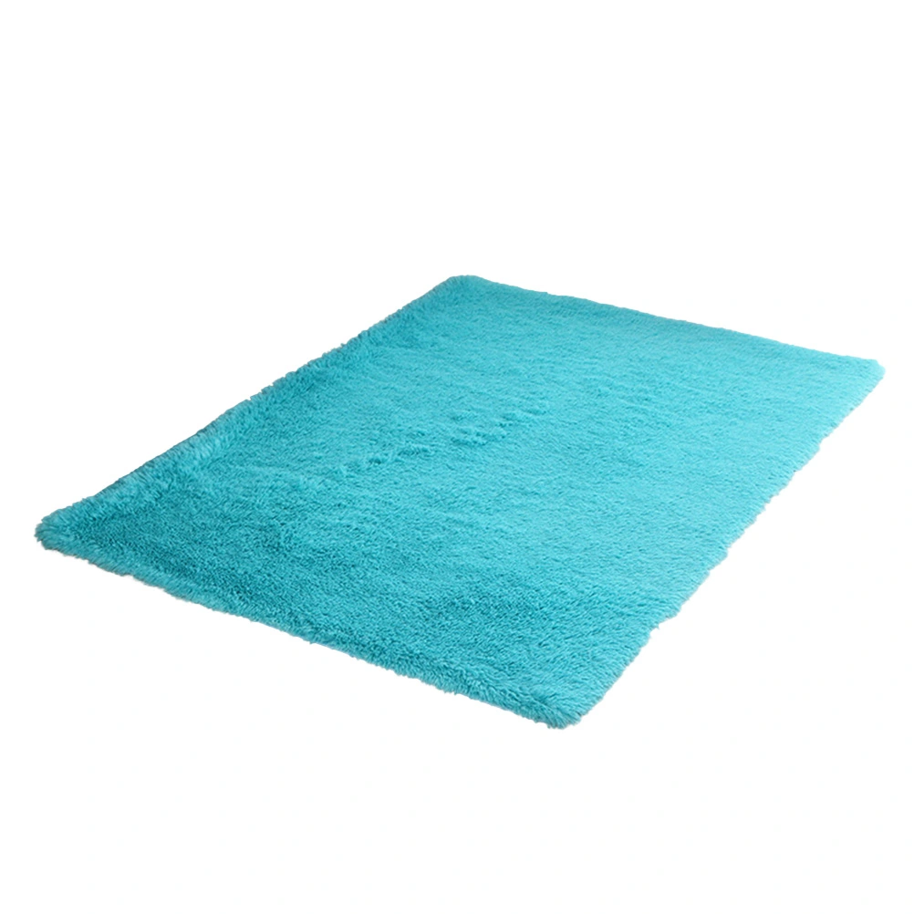 Modern Rugs Living Room Carpet Bedroom Rug for Children Play Solid Home Decorator Floor Mat Carpet 40x60cm (Jewelry Blue)