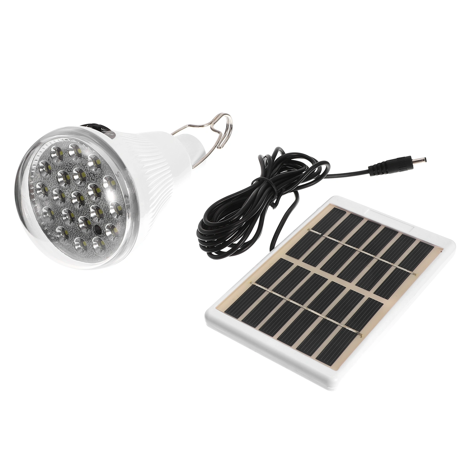 Solar Powered 20-LED Light Super Bright Solar Rechargeable LED Lamp Outdoor Lighting for Camping Tent Fishing