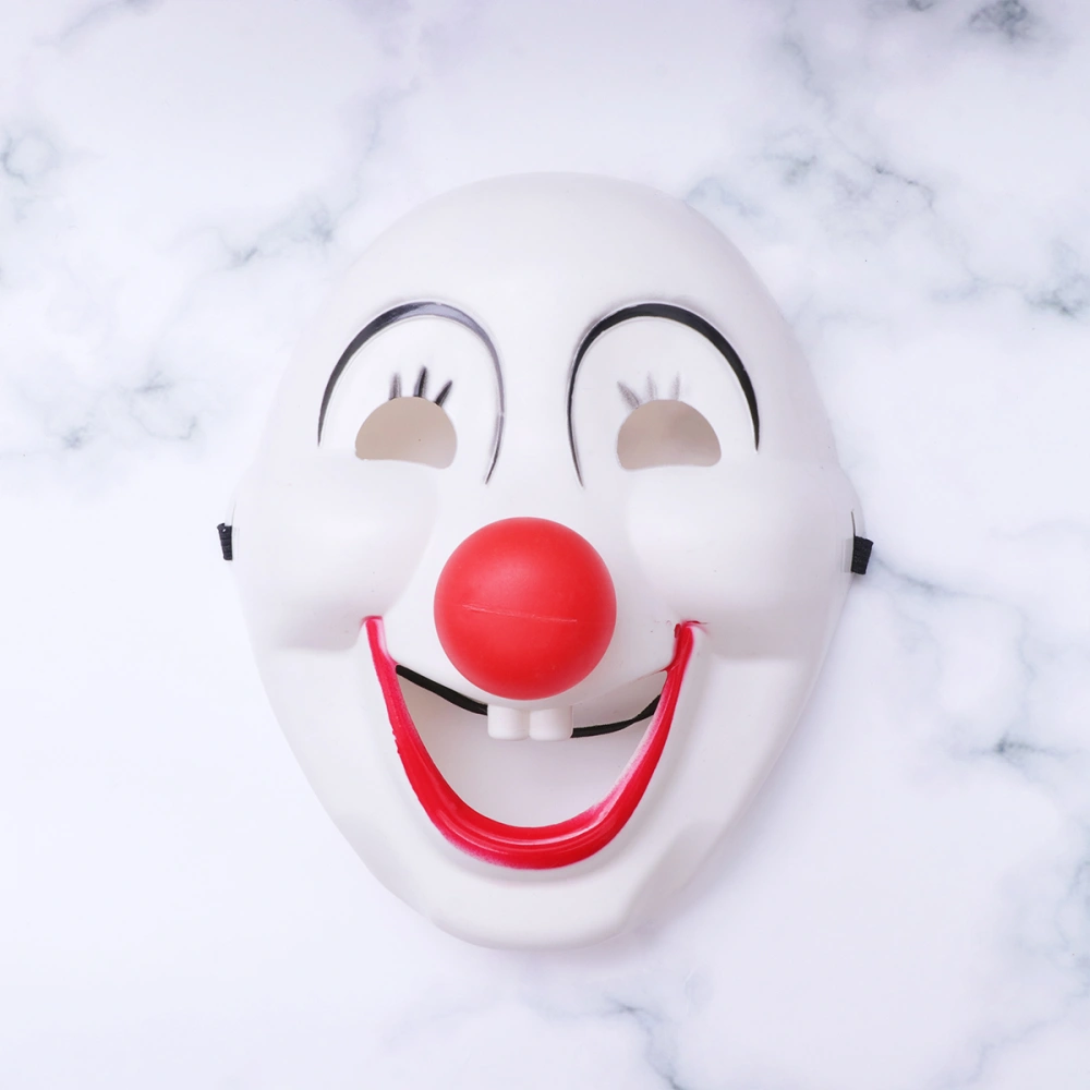 1PC Halloween Clown Dress Up Clown Smiling Plastic Mask Funny Mask Halloween Masquerade Carnival Costume Prop Dress-up Accessory