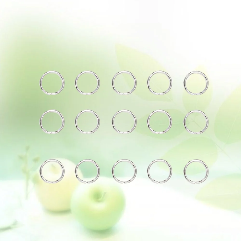 200pcs 12x10mm Split Circle Rings Jewelry DIY Accessory Stainless Steel Key Chain Rings