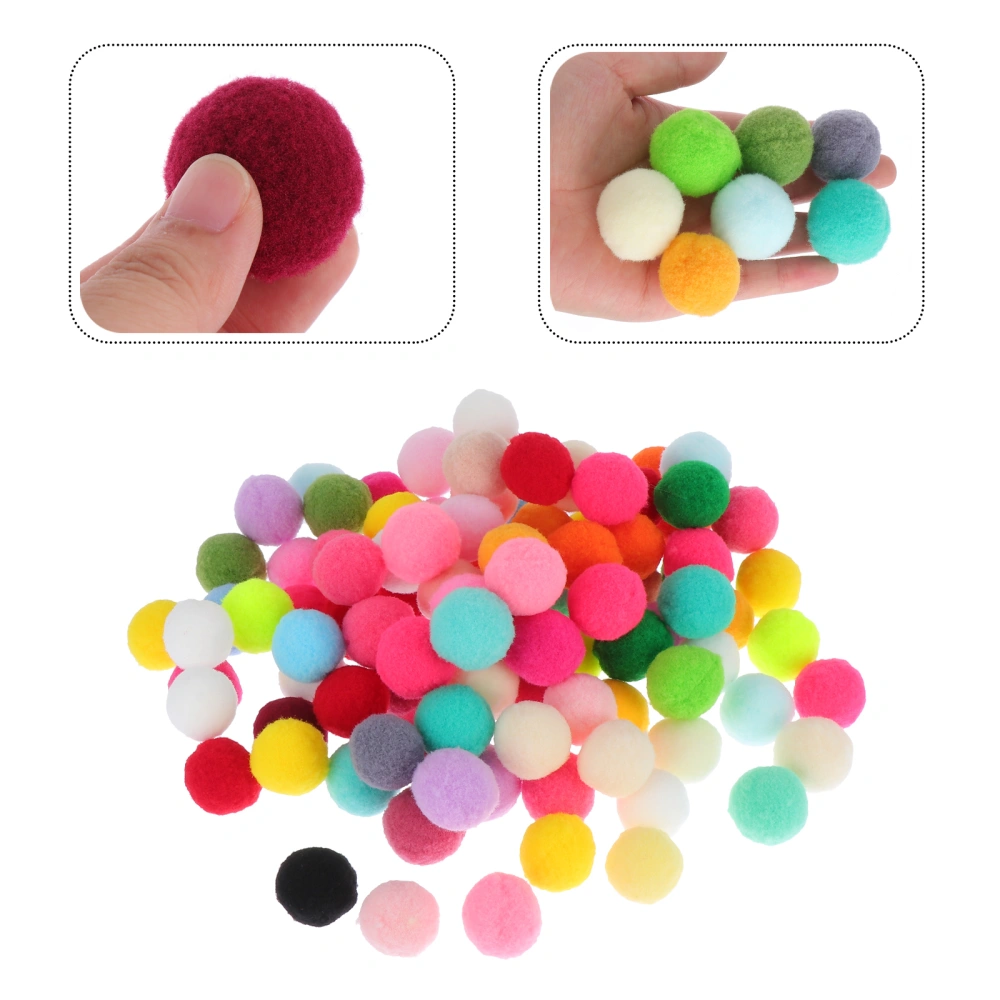 100Pcs Cat Toy Balls Kitten Toys Pet Pompon Balls Bite Resistant Cat Toys