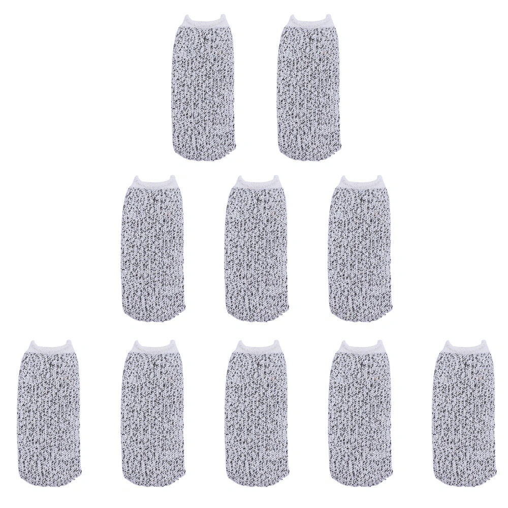 10pcs Cut Resistant Finger Cots Finger Thumb Sleeves Protector Finger Sleeves