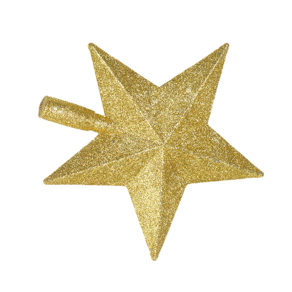 Christmas Decorations Christmas Tree Star Five-pointed Star Pendant Ornament (Golden)